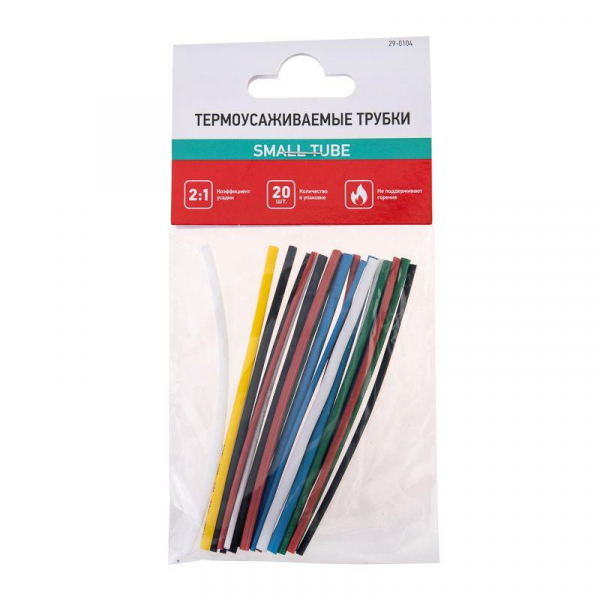 29-0104 Набор трубок термоусадочных тонкостен. №4 (РЫБОЛОВ) разноцвет. Rexant 