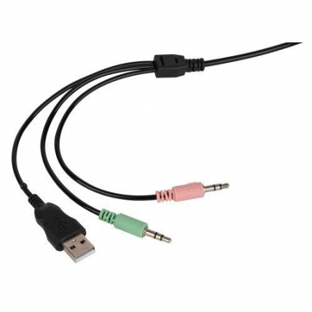 Б0056141 Комплект клавиатура и мышь DX850 игровые 1200-3600dpi + коврик + гарнитура черн. Intro 