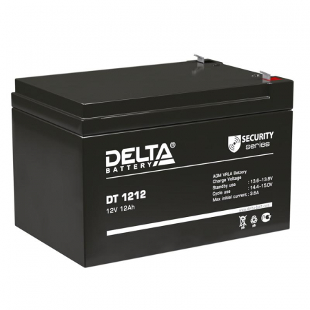 DT 1212 Аккумулятор ОПС 12В 12А.ч  Delta 4614010040013