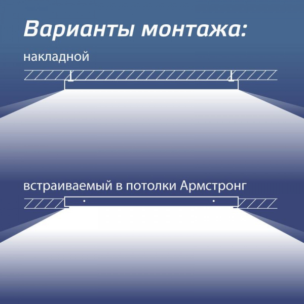 KOC_DVO36W4K_OP Светильник светодиодный 36Вт 4000К 176-264В 595х595х18 ДВО универс. опал панель КОСМОС 