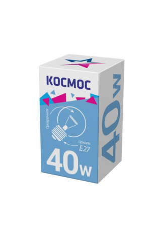 LKsmSSpCL40E27v2 Лампа накаливания Шар 40Вт E27 прозр. Космос 