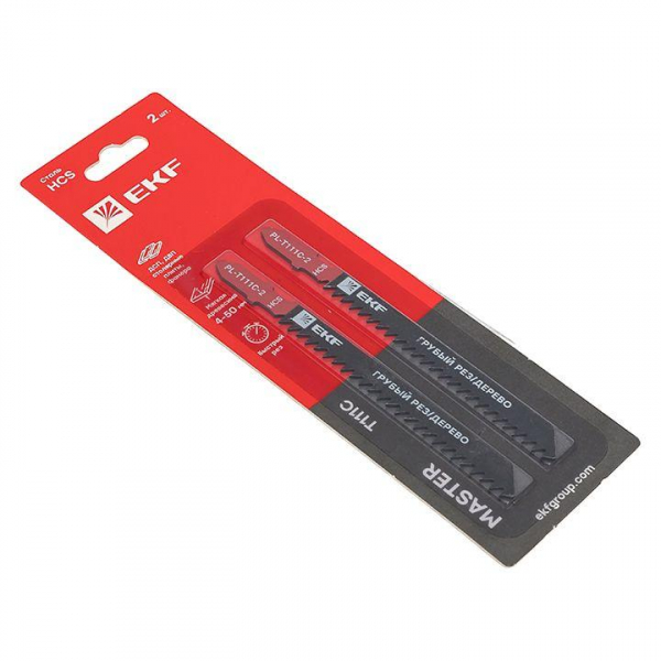 pl-t111c-2 Пилка для электролобзика T111C (грубый рез по дереву)(HCS) (уп.2шт) Master EKF 