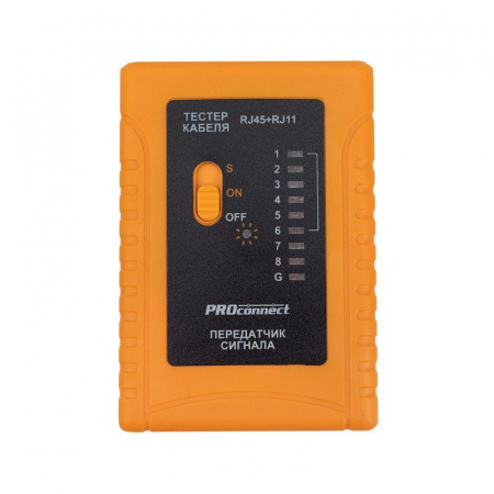 12-1006-4 Тестер кабеля RJ45+RJ11 HT-C004 PROCONNECT 