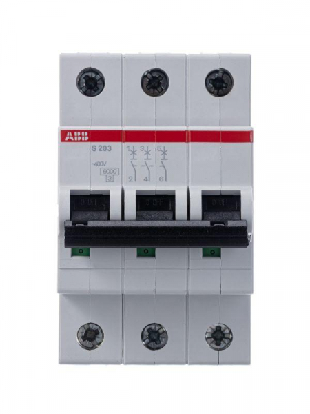 2CDS253001R0255 Выключатель автоматический модульный 3п B 25А 6кА S203 B25 ABB 