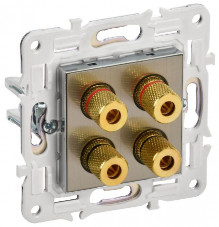SK-S40-K50 Аудиорозетка 4-м SKANDY SK-A01N никель IEK 