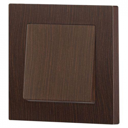 Б0063623 Кнопка Accent 6-109-10 10А-250В IP20 СУ венге Intro 