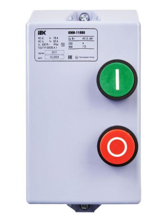 KKM16-018-380-00 Контактор КМИ-11860 18А 380В/АС3 IP54 KARAT IEK 