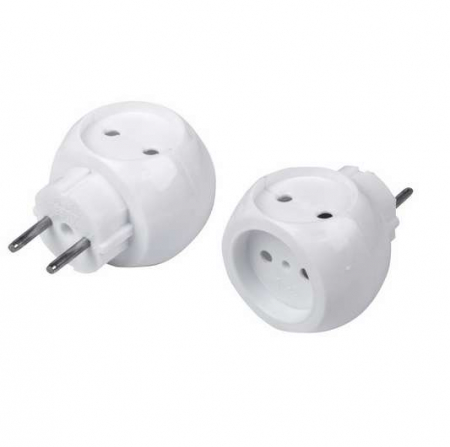 11-1063 Разветвитель 3-м 6А IP20 Шар 220В бел. Rexant 