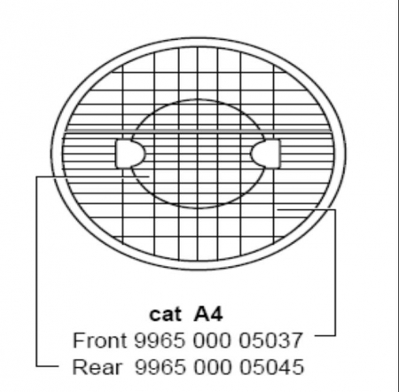 996500005037 Аксессуар MVF403 FRONT REFLECTOR ASSY CAT A4 PHILIPS 