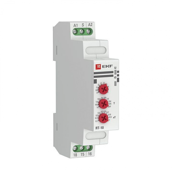 rt-10-12-240 Реле времени RT-10 12-240В 10 устанавл. функц. PROxima EKF 