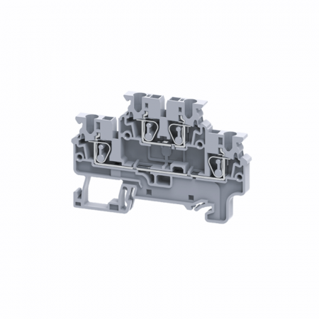 289764 Клемма двухъярусная пружинная OptiClip CXDL-2.5-2L-I сер. КЭАЗ 