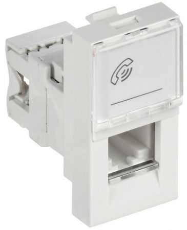 CKK-40D-RT1-K01 Розетка телефонная 1мод. RJ11 кат.3 механизм PRIMER IEK 