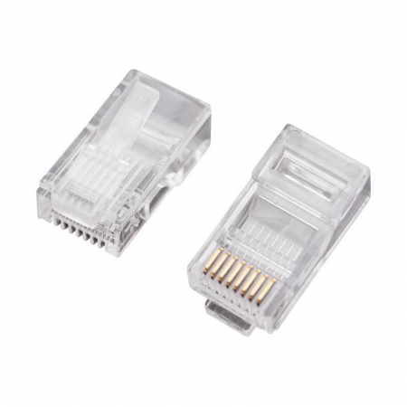 05-1021 Джек компьютерный RJ45 (8P8C) кат.5E (уп.100шт) Rexant 