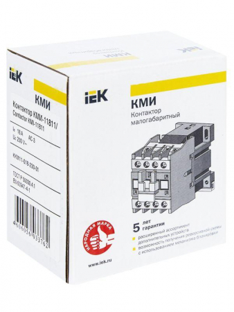 KKM11-018-230-01 Контактор КМИ-11811 18А 230В/АС3 1НЗ KARAT IEK 