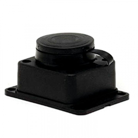 RPS-014-16-230-44 Розетка настенная 16А IP44 230В 2P+PE с защ. крышкой каучук Basic EKF 