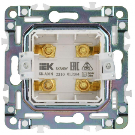 SK-S40-K50 Аудиорозетка 4-м SKANDY SK-A01N никель IEK 