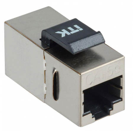 CS7-1C5EF Адаптер проходной Keystone Jack RJ45-RJ45 кат.5E FTP ITK 