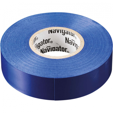 71114 Изолента ПВХ 19мм (рул.20м) син. NIT-A19-20/B Navigator 