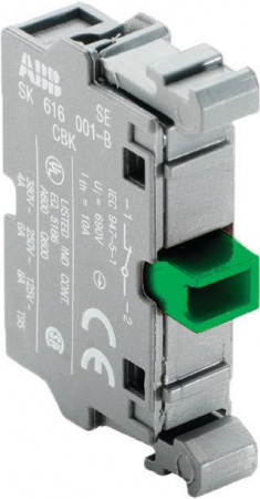 1SFA611610R1001 Блок контактов MCB-10 фронт. монтаж 1НО ABB 
