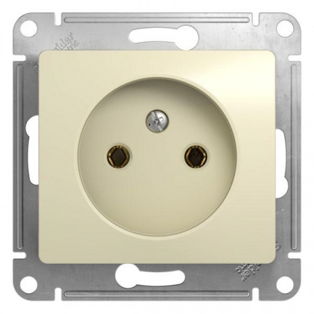 GSL000241 Розетка 1-м СП Glossa 16А IP20 без заземл. механизм беж. SE 