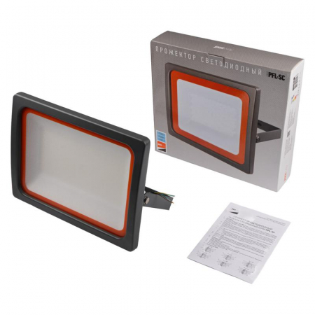 5005167 Прожектор светодиодный PFL-SC 150Вт 6500К IP65 190-260В ДО закален. матов. стекло Pro JazzWay 