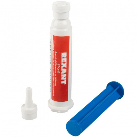 09-3684 Флюс-гель для пайки BGA и SMD 12мл (шприц) Rexant 