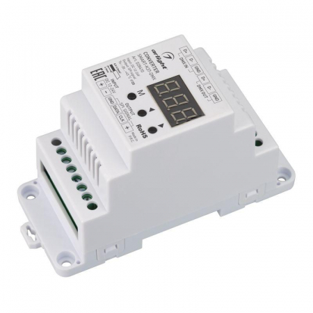 028410 Конвертер SMART-K37-DMX (12-24В SPI DIN 2.4G) металл Arlight 
