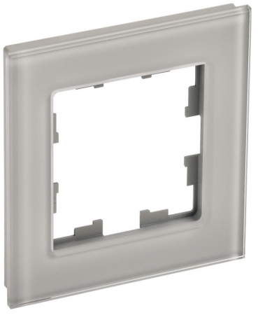 BR-M12-G-K30 Рамка 1-м BRITE РУ-1-2-БрД стекло дым. IEK 