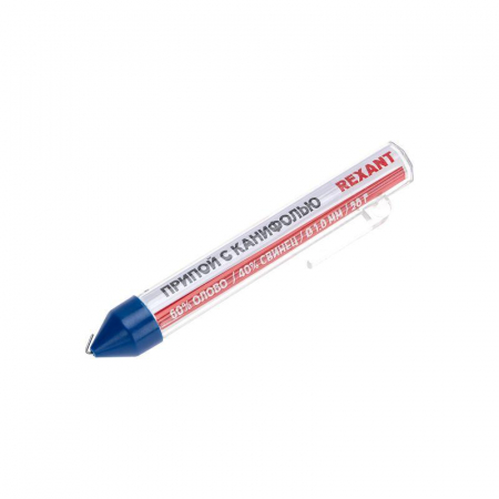 09-3103 Припой с канифолью 20гр. d1.0мм (Sn60 Pb40 Flux 2.2%) REXANT 
