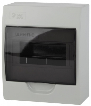 Б0041523 Бокс ЩРН-П-8 мод. навесной пластик IP41 SIMPLE NO-box_simple-plastic_8_surface ЭРА 