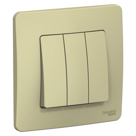 BLNVS100507 Выключатель 3-кл. СП Blanca 10А IP20 (сх. 1+1+1) 250В беж. SE 