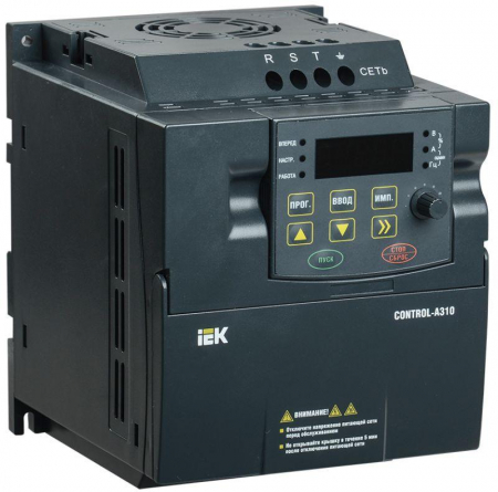 CNT-A310D33V022TEZ Преобразователь частоты CONTROL-A310 380В 3ф 2.2кВт 5.1А IEK 