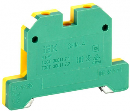 YZN20-004-K52 Зажим наборный ЗНИ-4PEN 4кв.мм (JXB-земля) IEK 