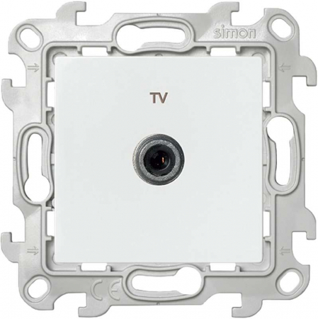 2450476-030 Розетка телевизионная оконечная TV СП Simon 24 IP20 механизм бел. Simon 
