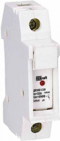 21383DEK Держатель предохранительного типа C10 ДП102-С10-1Р DEKraft 