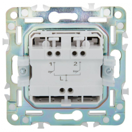 SK-V15-0-10-K53 Выключатель жалюзи SKANDY 10А SK-V12G графит IEK 