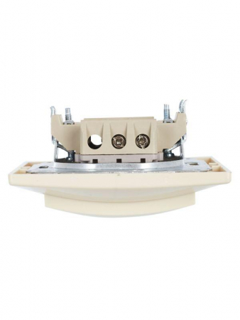 EVK12-K33-10-DM Переключатель проходной 1-кл. СП Кварта 10А IP20 ВСп10-1-0-ККм крем. IEK 