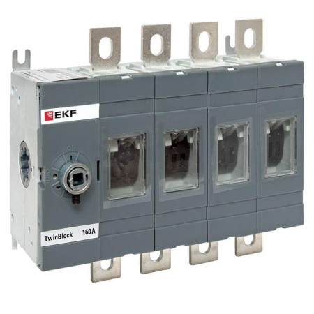 tb-s-160-4p Рубильник 4п 160А без рукоятки управления TwinBlock EKF 