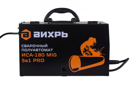 65/184 Инвертор сварочный полуавтомат. ИСА-180 MIG 5в1 PRO Вихрь 