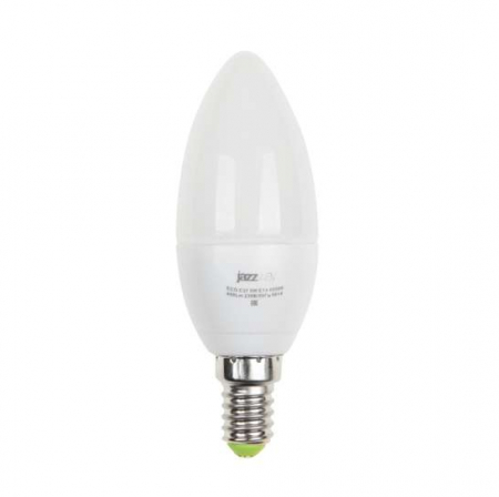 2855329A Лампа светодиодная PLED-ECO 5Вт C37 свеча 4000К нейтр. бел. E27 400лм 230В JazzWay 
