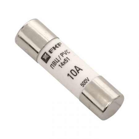 pvc-14x51-10 Вставка плавкая цилиндрическая ПВЦ 14х51 10А EKF 