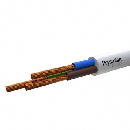 0103030201 Провод ПВС 3х1 Б (бухта) (м) РЭК-PRYSMIAN 