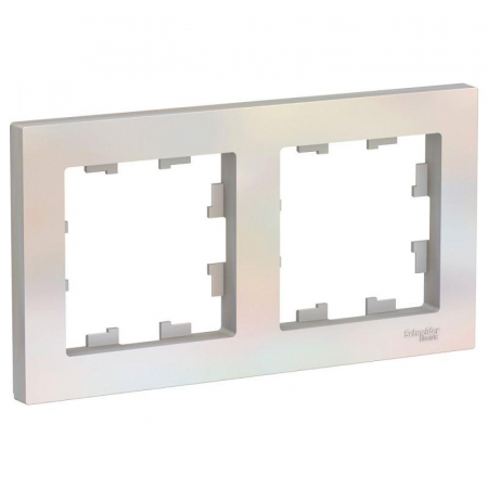 ATN000402 Рамка 2-м AtlasDesign универс. жемчуж. SE 