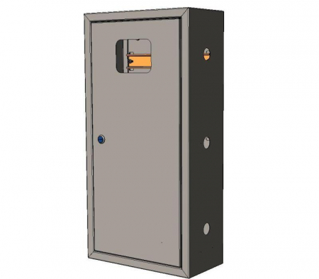uerm-din-400 Щит ЯУР для УЭРМ счетчик на DIN-рейку (400х300х150) Basic EKF 