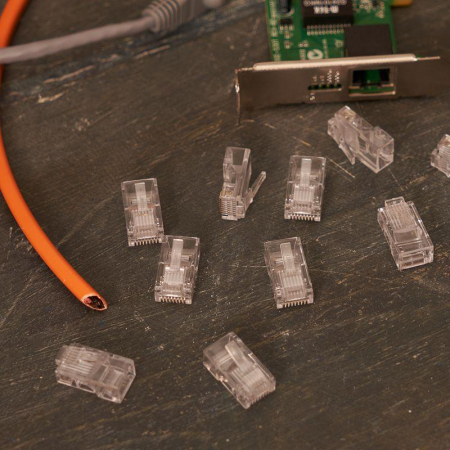 05-1021 Джек компьютерный RJ45 (8P8C) кат.5E (уп.100шт) Rexant 