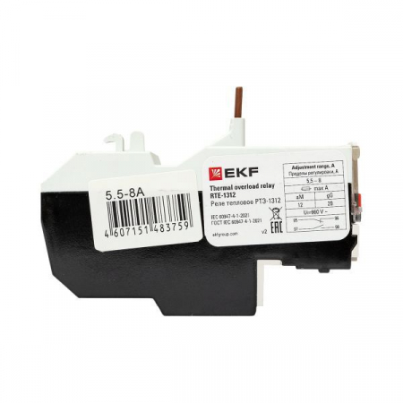 rel-1312-5.5-8 Реле тепл. РТЭ 1312 5.5-8А EKF 
