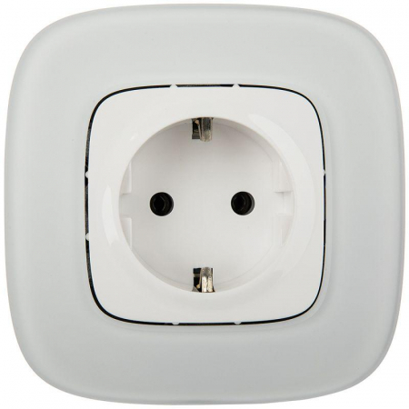 753721 Розетка 1-м СП Valena Allure 16А IP2X 250В 2P+E безвинтов. клеммы с лицев. панелью механизм бел. Leg 