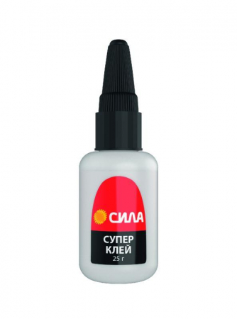 Б0058949 Супер-клей 25г пластик туба СИЛА 