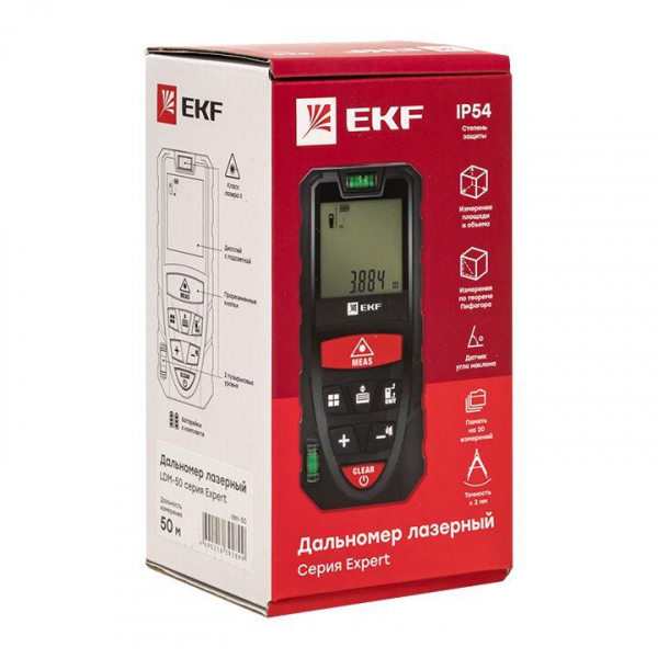 ldm-50 Дальномер лазерный LDM-50 50м Expert EKF 