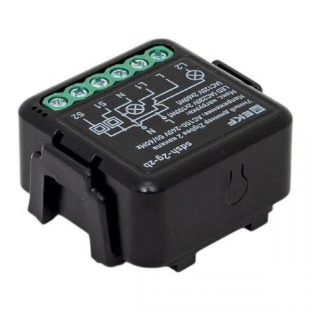 sdsh-2g-zb Диммер умный в подрозетник 2-канальный Zigbee Connect Select EKF 